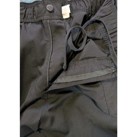 Dickies Women's Plus Black Stretch Flare Leg Drawstring Srubs Pants, XXL - Picture 8 of 12